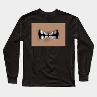 Growl Face Mask Long Sleeve T-Shirt